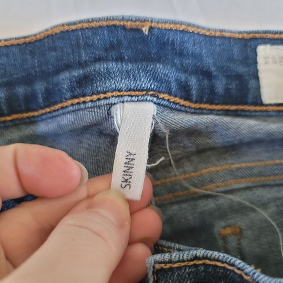 Rag & Bone Women Skinny Jeans Medium Wash Size 24 Preston W1502K520 (28" inseam) - Picture 6 of 14